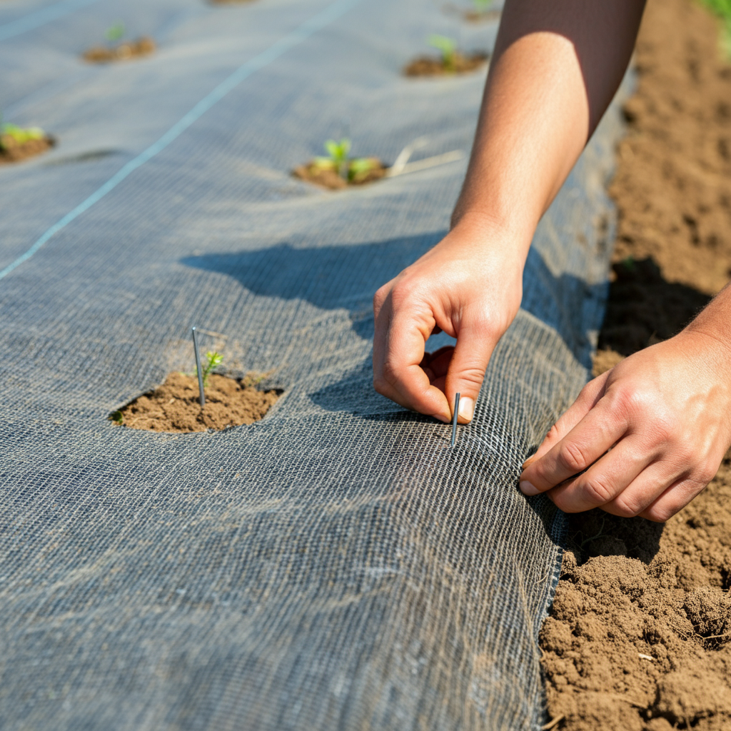 Як правильно укладати агротекстиль для захисту рослин